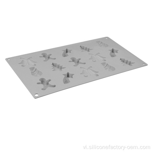 Kẹo mềm Giáng sinh 3d kẹo silicon kẹo silic